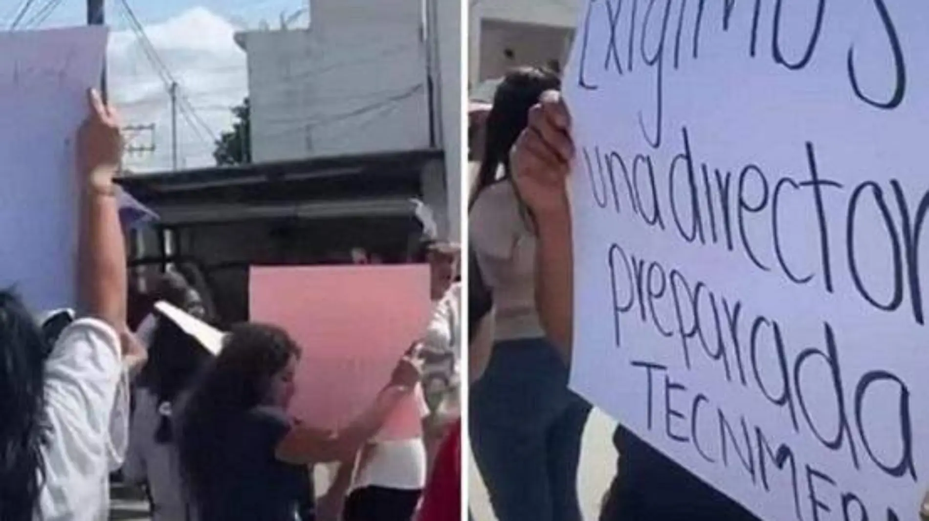 bloqueo de carretera de etudiantes del tec de ebano